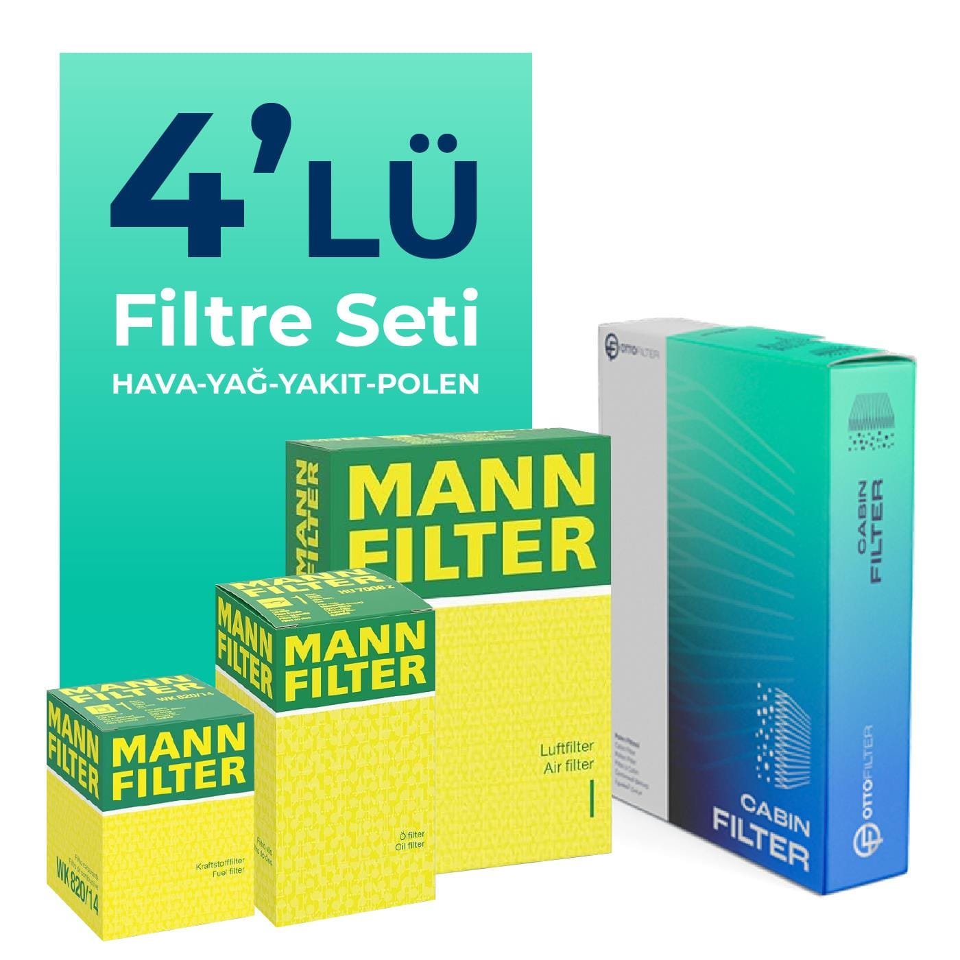 mann-ford-connect-1-8-dizel-75-hp-filtre-bakim-seti-2002-2006-4-lu-52876-2 MANN Fiat Fiorino 1.3 Dizel 80 HP Filtre Bakım Seti EURO 6 (2015-2021) 4 LU - Görsel 1