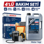 BOSCH Ford Ranger 3.2 Dizel Liqui Moly 4600 9 Lt Motor Yağı Filtre Seti (2012-2019) 4 Lü