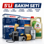 BOSCH Subaru Forester 2.0 Dizel Castrol Edge 5W-30 6 Lt Motor Yağı Filtre Seti (2008-2013) 5 Li