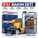 BOSCH Mercedes C200 Dizel Liqui Moly 4200 7 Lt Motor Yağı Filtre Seti (2018-2021) 5 Li