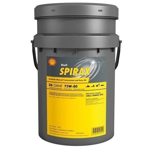 Shell Spirax S6 GXME 75W-80 - 20 Litre Şanzıman Yağı
