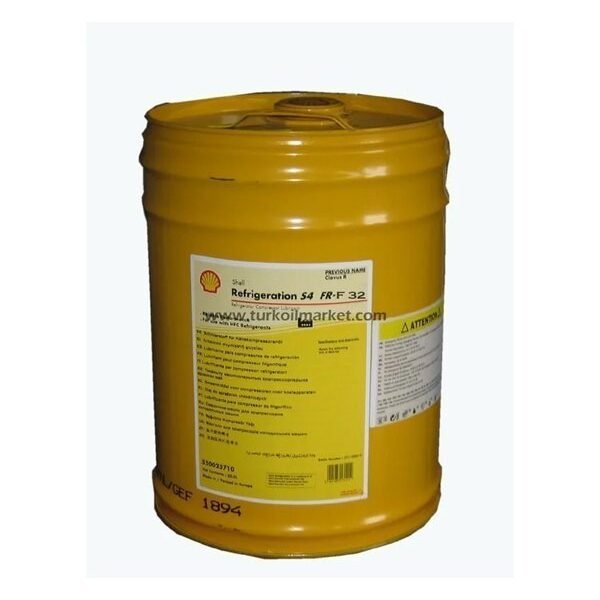 Shell Refrigeration Oil S4 FR-F 32 - 20 Litre Kompresör Yağı