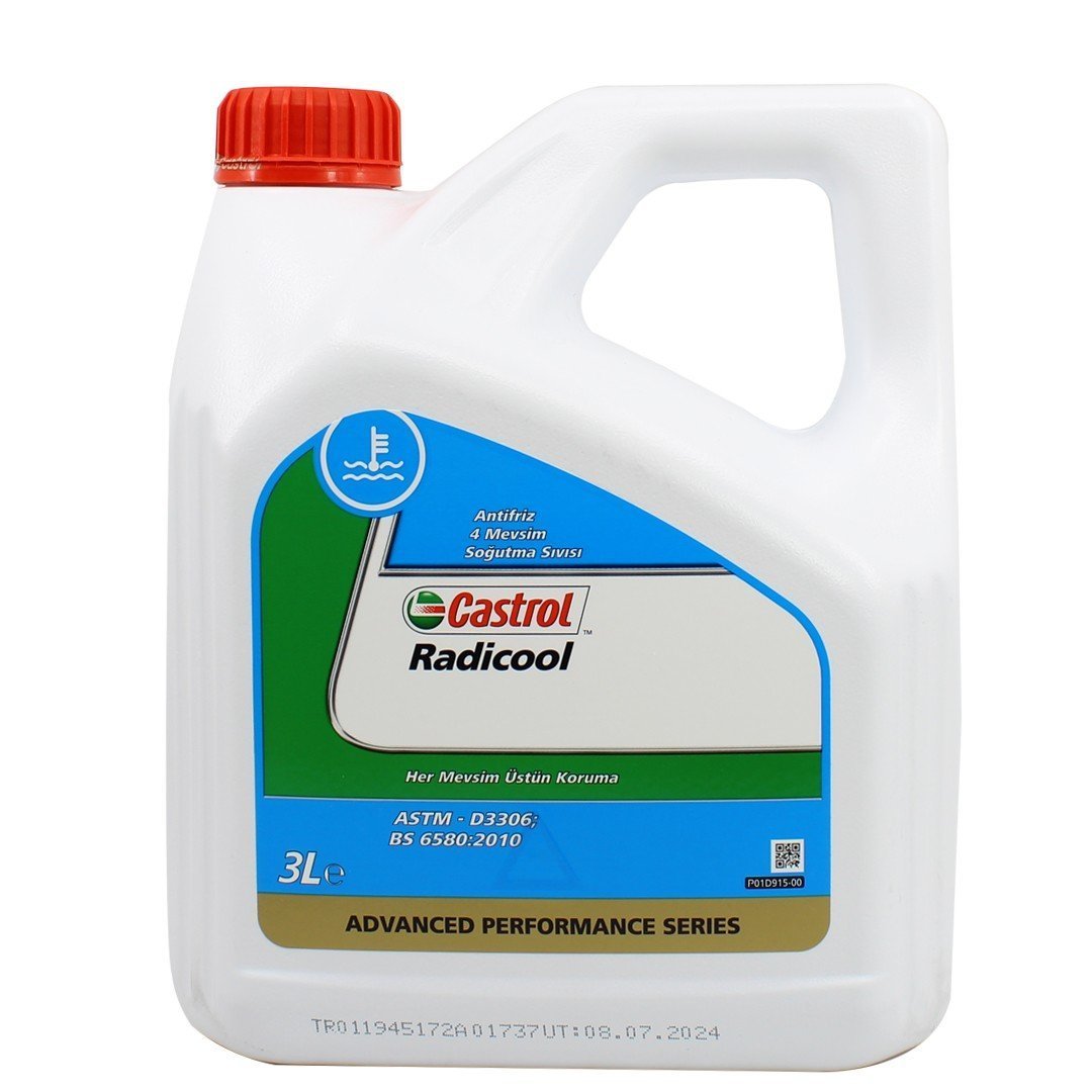 castrol-radicool-antifiriz-3lt-1 Castrol Radicool Konsantre Antifriz 3 Lt Mavi Antifriz - Görsel 1