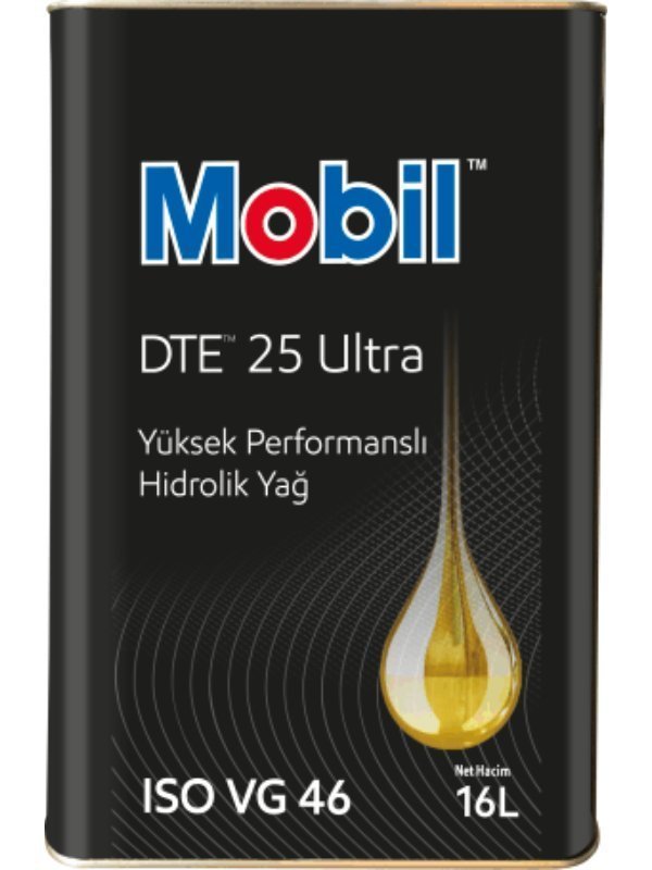 dte25ultra-600x800-1 Mobil DTE 25 ISO VG 46 - 16 Litre Hidrolik Yağı - Görsel 1