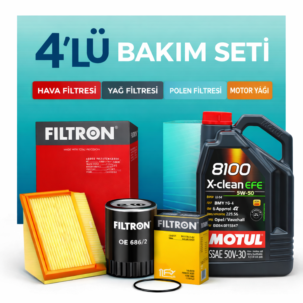 filtron-4-lu-bakim-seti-motul-1-1 Filtron Mitsubishi Outlander 2.0 Motul Eco-Lite 0W-20 Motor Yağı Filtre Seti (2007-2012) 4 Lü - Görsel 1