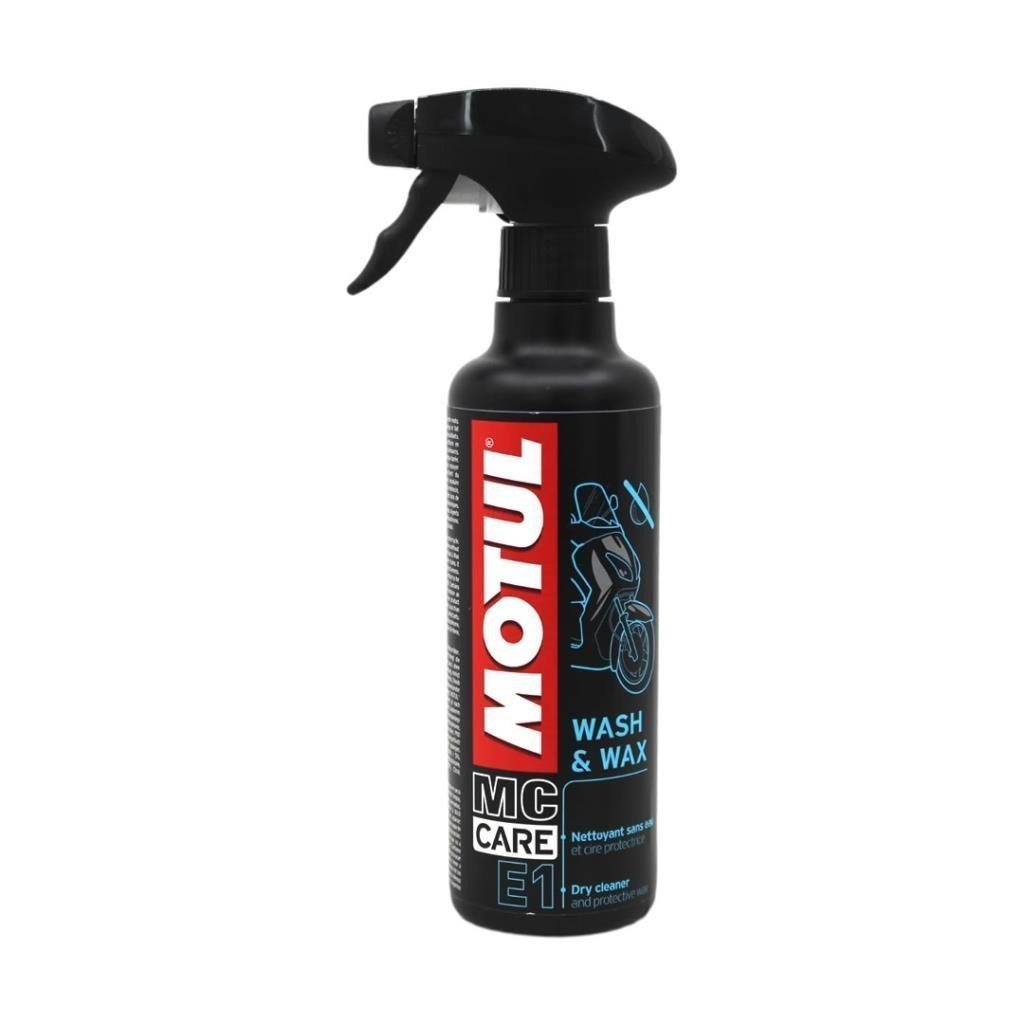 image_1080-1269 Motul E1 Wash & Wax Sprey 400 Ml Kuru Temizleme Cilası - Görsel 1