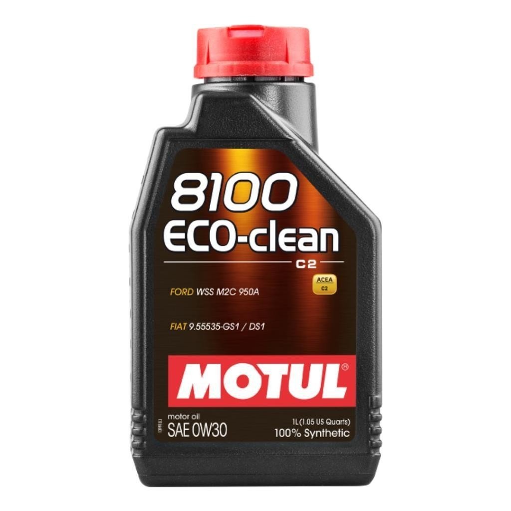 image_1080-169 Motul 8100 Eco-Clean 0W30 1 Lt Tam Sentetik Motor Yağı - Görsel 1