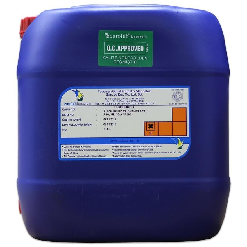 image_1080-593 Eurolub Eurogrınd A 20 Kg Tam Sentetik Taşlama Sıvısı - Görsel 1