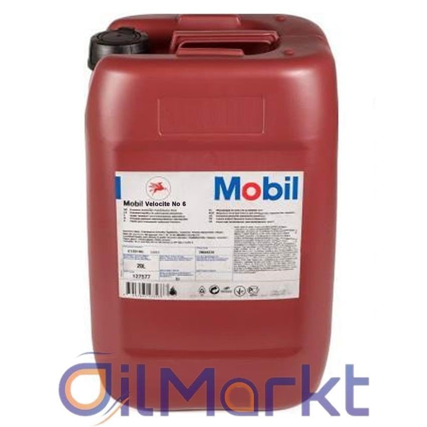 image_1080-691 Mobil Velocite No:6 20 Lt Üstün Performanslı Takım Tezgah Yağı - Görsel 1