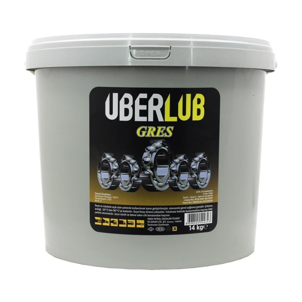 image_1080-795 Uberlub Excell Süper Gres 14 Kg Rulman Gresi - Görsel 1