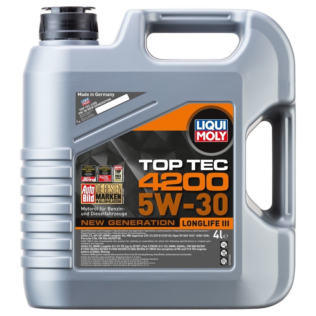 liqui-moly-top-tec-4200-5w30-1 Liqui Moly Top Tec 4200 5W30 Motor Yağı 4 Lt (3715) - Görsel 1